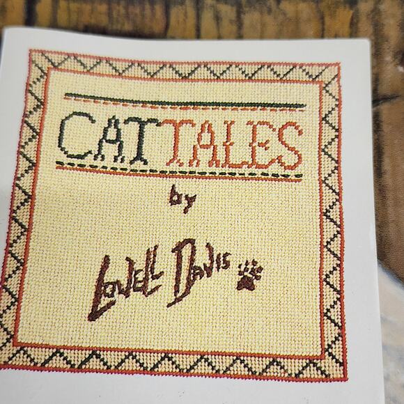 VTG Schmid Cat Tales Plate Right Church Wrong Pew Lowell Davis 1982 COA - Picture 3 of 11